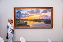 Vẻ đẹp quê hương trong triển lãm tranh của 6 họa sĩ