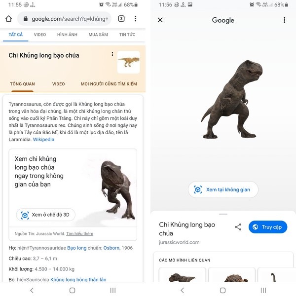 Hướng dẫn chụp ảnh cùng khủng long nhờ công nghệ AR trên smartphone - 3