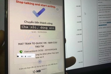 Khoe gửi vùng lũ 100 triệu, thực chi 100.000 đồng: Đùa cợt nỗi đau đồng bào