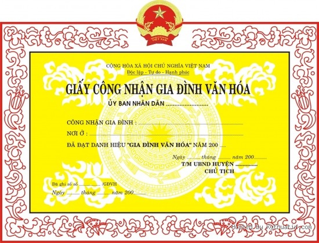 Gỡ vướng trong việc xét danh hiệu Gia đình văn hóa - 1 Gỡ vướng trong việc xét danh hiệu Gia đình văn hóa - 1