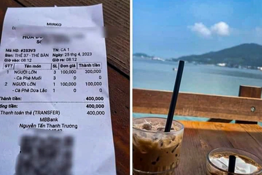 Tranh cãi việc quán cà phê ở Đà Nẵng bán mỗi ly nước 100.000 đồng