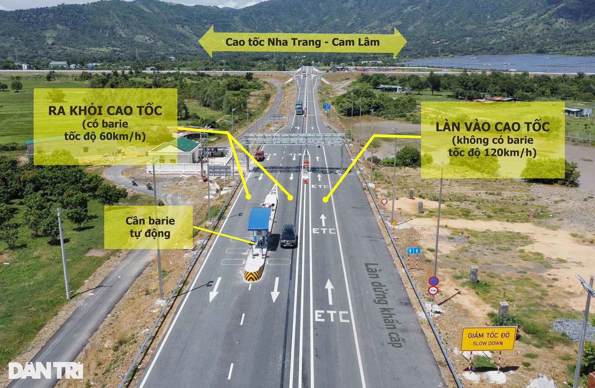 Hình hài trạm BOT lược bỏ barie trên cao tốc Nha Trang - Cam Lâm - 3 Hình hài trạm BOT lược bỏ barie trên cao tốc Nha Trang - Cam Lâm - 3