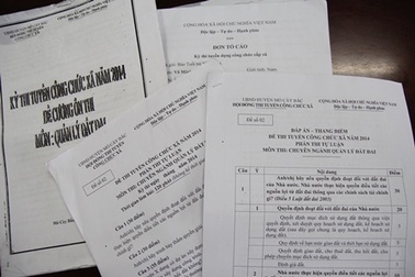 Người môi giới bất ngờ tố cáo việc mua bán đề thi công chức