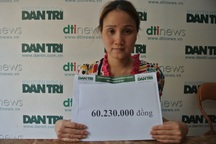 Người lính Trường Sơn mắc cúm A/H1N1 được bạn đọc Dân trí giúp đỡ hơn 60 triệu đồng