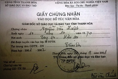 Chánh thanh tra huyện chưa có bằng cấp 3 đã có bằng trung cấp