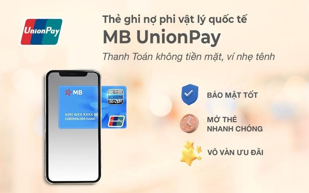 Thẻ Ghi nợ phi vật lý quốc tế MB UnionPay cho cuộc sống tiện ích hơn - 1 Thẻ Ghi nợ phi vật lý quốc tế MB UnionPay cho cuộc sống tiện ích hơn - 1