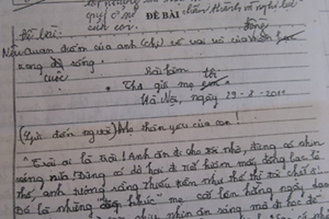 Bài văn lạ của học trò nghèo gây “sốc” với giáo viên trường Ams