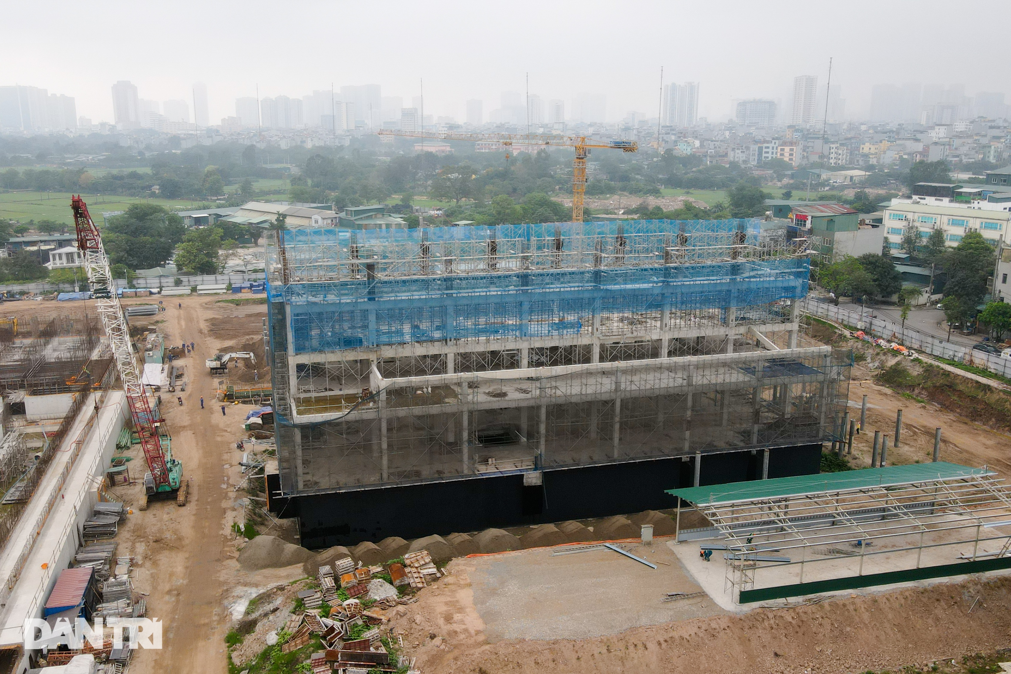 Cận cảnh nhà máy xử lý nước thải lớn nhất miền Bắc dần hình thành - 10 Cận cảnh nhà máy xử lý nước thải lớn nhất miền Bắc dần hình thành - 10