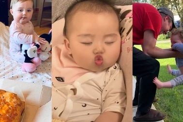 Khoảnh khắc đáng yêu của bé