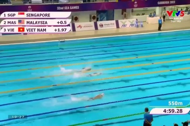 Đội tuyển bơi Việt Nam giành HCV 4x200m tự do nam