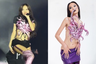 Biểu diễn tại Mỹ, Lisa tiếp tục diện đồ gợi cảm của nhà thiết kế Việt