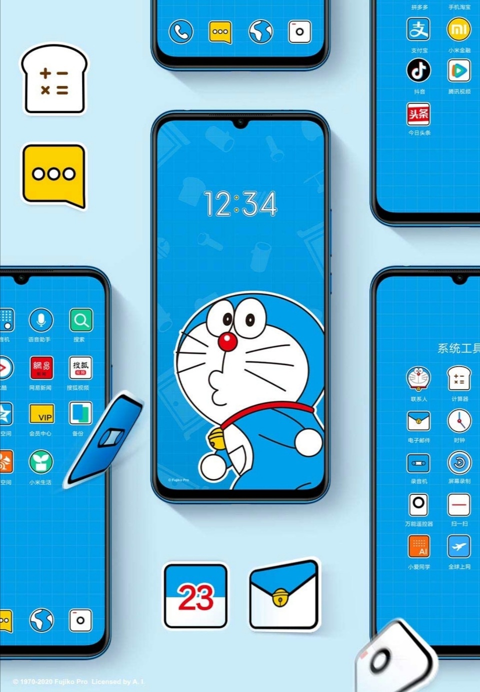 Xiaomi ra mắt chiếc smartphone đặc biệt kỷ niệm 50 năm chú mèo máy Doraemon - 2 Xiaomi ra mắt chiếc smartphone đặc biệt kỷ niệm 50 năm chú mèo máy Doraemon - 2