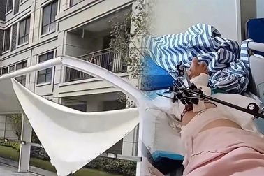 Rơi từ tầng 12, nữ lao công sống sót kỳ diệu, giục chồng gọi cấp cứu