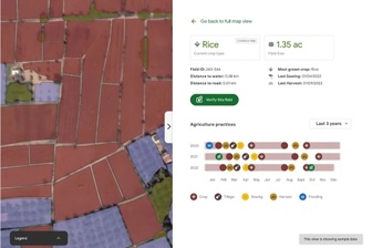 Google số hóa từng thửa ruộng tại Việt Nam từ vệ tinh