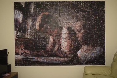 Matt Travill và bức ảnh ghép ấn tượng dành tặng 2 con