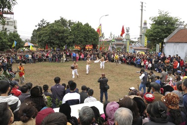 Hội vật “độc” làng Thúy Lĩnh