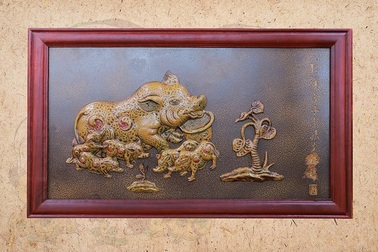 Tranh Tam Quý gốm - quà tặng ý nghĩa dịp Tết 2019