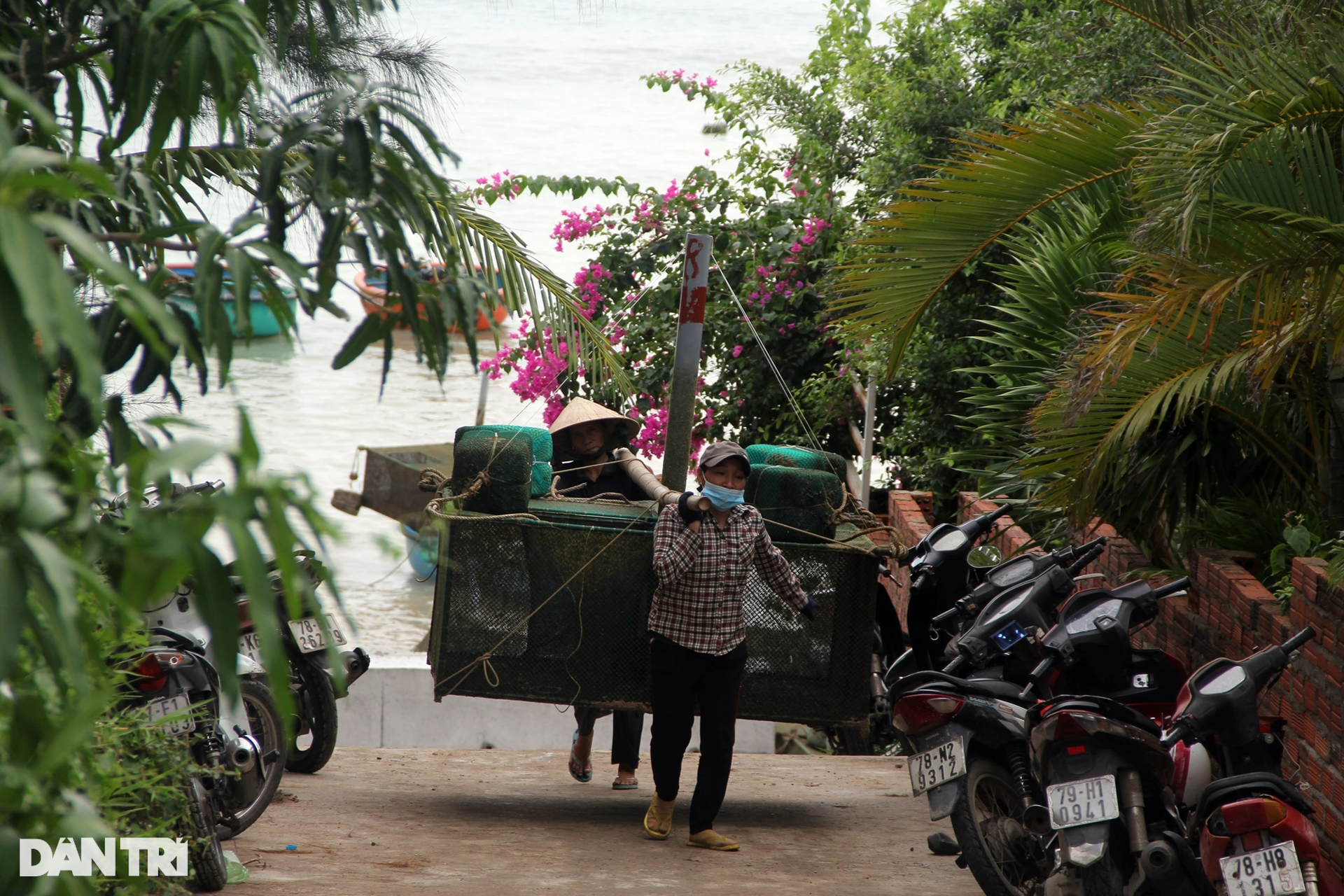 Phụ nữ, người già làng biển hối hả cõng tài sản tránh bão Noru - 9 Phụ nữ, người già làng biển hối hả cõng tài sản tránh bão Noru - 9