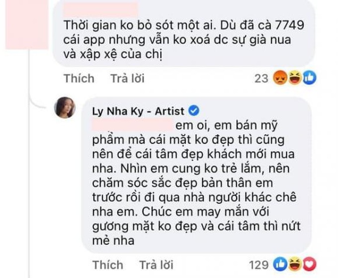 Lý Nhã Kỳ đáp trả khi bị chê già nua - Ảnh 2.