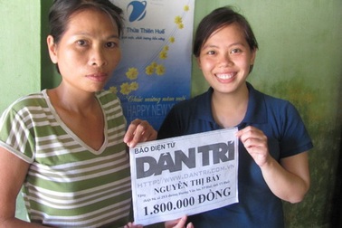 Quà nhân ái đến với chị Nguyễn Thị Bảy