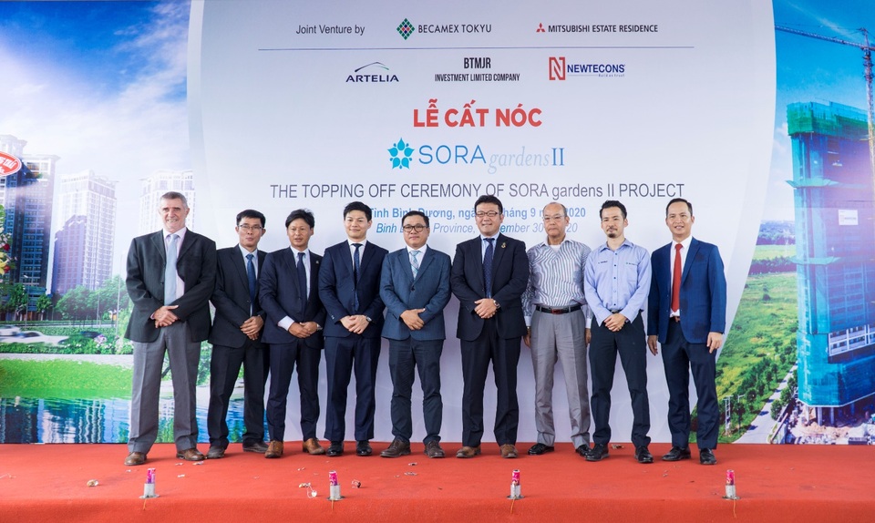Với tiềm lực và uy tín chủ đầu tư Nhật, SORA gardens II cất nóc đúng tiến độ - 1 Với tiềm lực và uy tín chủ đầu tư Nhật, SORA gardens II cất nóc đúng tiến độ - 1