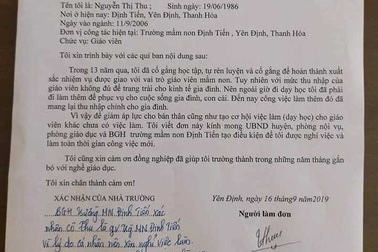 Thêm một giáo viên xin ra khỏi ngành vì “tiền lương không đủ trang trải cuộc sống”