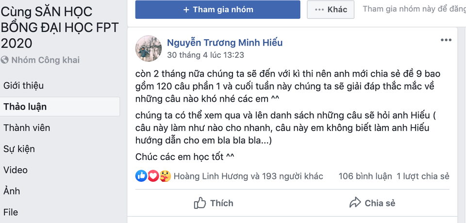 Các group luyện thi giải quyết bài toán nan giải ôn thi tại nhà - 1 Các group luyện thi giải quyết bài toán nan giải ôn thi tại nhà - 1