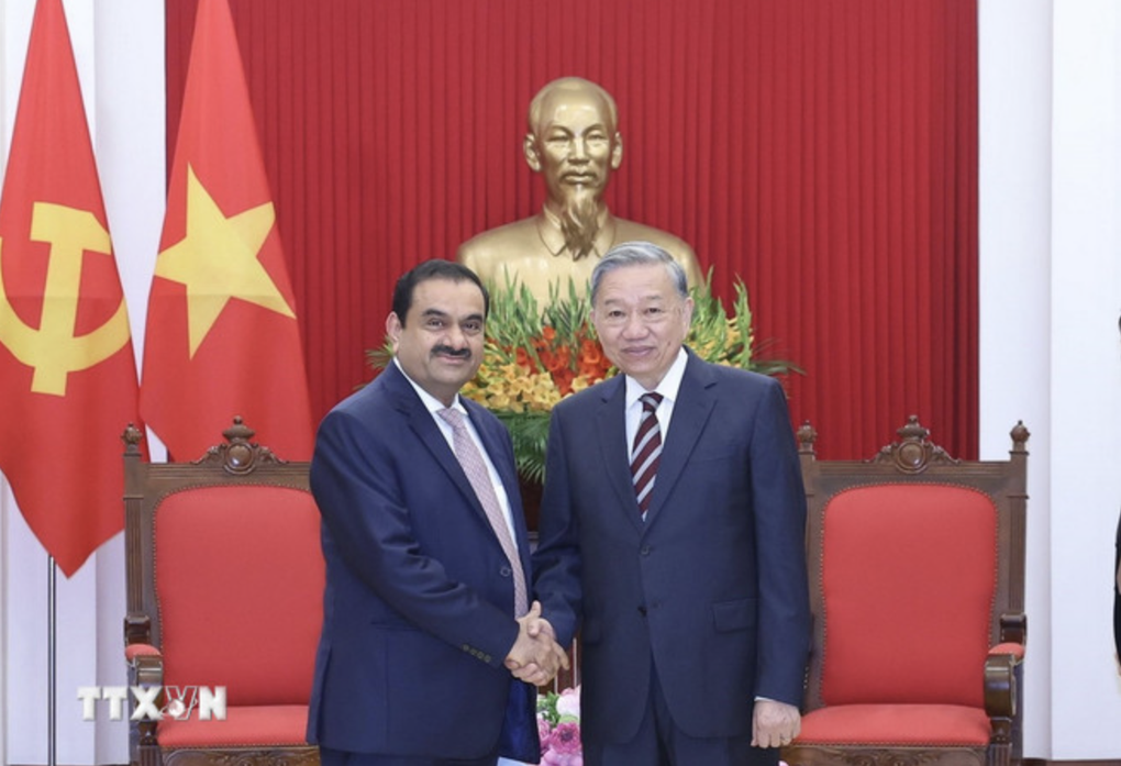Tổng Bí thư Tô Lâm tiếp Chủ tịch Tập đoàn Adani của Ấn Độ - 1 Tổng Bí thư Tô Lâm tiếp Chủ tịch Tập đoàn Adani của Ấn Độ - 1