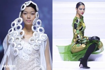 Quán quân Next Top Model 1,84m vấp ngã lại đứng lên bản lĩnh trên sàn diễn