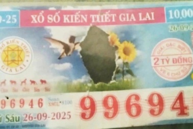 Nhờ công an giám định tờ vé số trúng giải đặc biệt 2 tỷ đồng bị rách