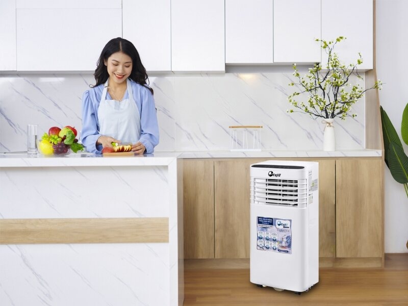 Điều hòa di động 7000 BTU FujiE MPAC7 giá chỉ 4 triệu, làm mát tốt phòng nhỏ