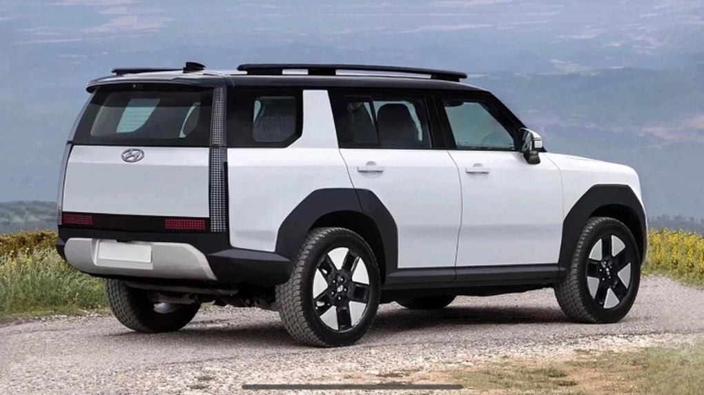 Hyundai Santa Fe 2023 lộ thiết kế, dáng vuông vức giống Land Rover - 5 Hyundai Santa Fe 2023 lộ thiết kế, dáng vuông vức giống Land Rover - 5