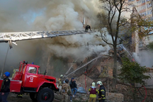 Nổ lớn rung chuyển thủ đô Kiev sau vụ tập kích của UAV cảm tử Nga