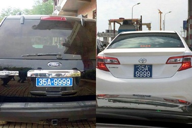 Hai xế hộp cùng đeo biển xanh “tứ quý 9”