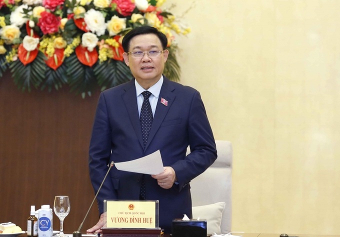 Chủ tịch Quốc hội Vương Đình Huệ chủ trì cuộc làm việc với lãnh đạo tỉnh Ninh Thuận