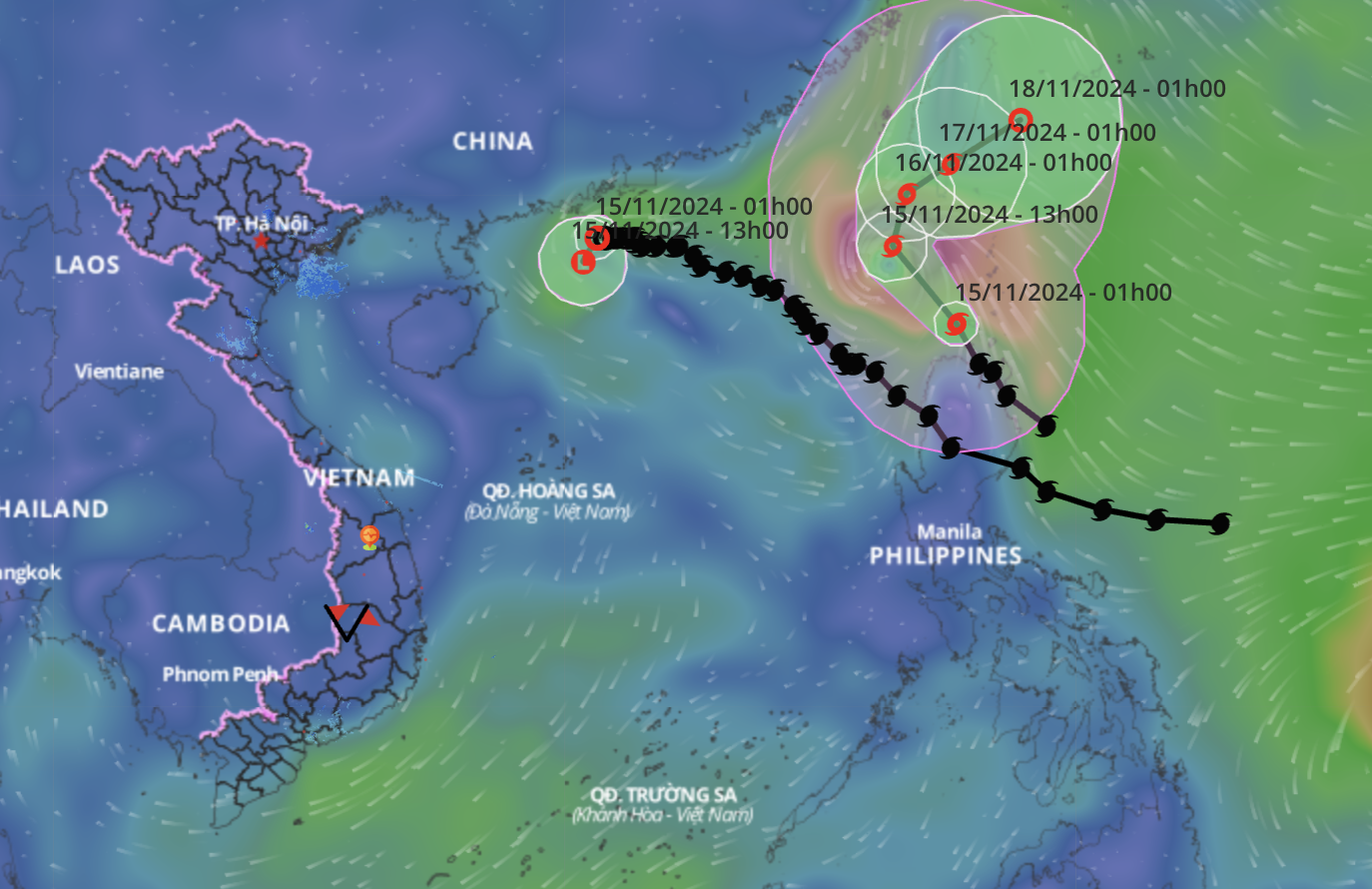 Cơn bão mới tên Usagi di chuyển thế nào? - 1