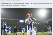 Heerenveen lên tiếng cảm ơn, lý giải vì sao chia tay Văn Hậu