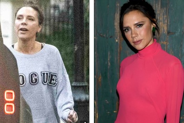 Victoria Beckham và lần hiếm hoi để lộ mặt "mộc"