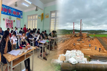 Hơn 500 học sinh "bị hành" bởi công trường cao tốc Bắc - Nam