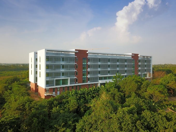 Tổ hợp 2 công trình HT1, HT2 thuộc Zone 4 của Trường ĐH Khoa học Tự nhiên sắp đi vào hoạt động
