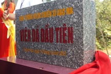 Thiêng liêng ngày đặt viên đá đầu tiên Khu tưởng niệm Chiến sĩ Gạc Ma