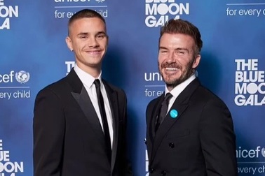 Cha con David Beckham gây chú ý khi cùng đồng hành tại sự kiện từ thiện
