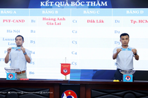 Bốc thăm xếp lịch thi đấu vòng loại giải vô địch U21 quốc gia