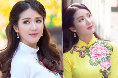 Hot girl Linh Napie khoe sắc xuân trên phố Sài Gòn