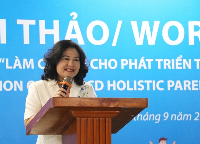 Thứ trưởng Nguyễn Thị Hà phát biểu tại Hội thảo.