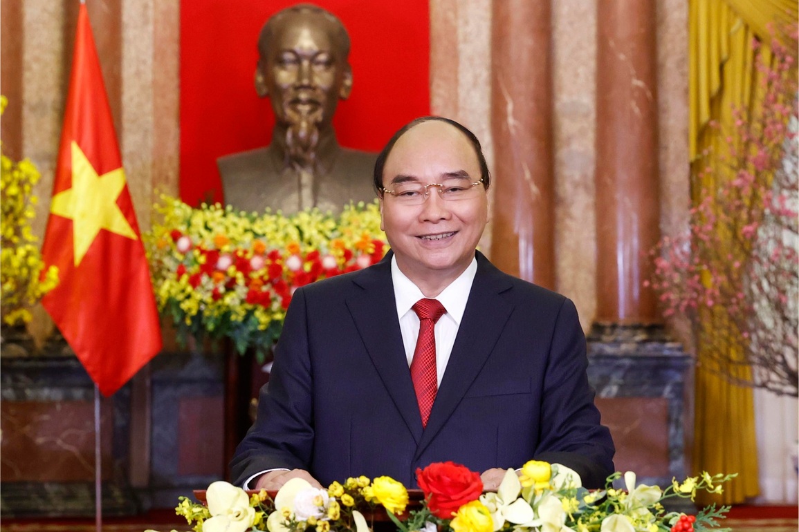Chủ tịch nước Nguyễn Xuân Phúc chúc Tết Nhâm Dần 2022 - 1 Chủ tịch nước Nguyễn Xuân Phúc chúc Tết Nhâm Dần 2022 - 1