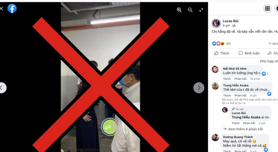 Công an điều tra người tung tin bà Hằng bị phạt 1,5 triệu đã được thả về - 2 Công an điều tra người tung tin bà Hằng bị phạt 1,5 triệu đã được thả về - 2