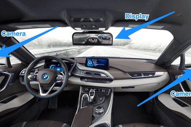 Ô tô không có gương chiếu hậu trông sẽ thế nào?