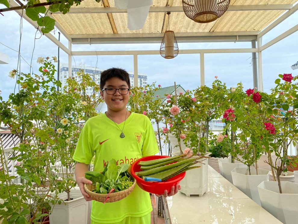 Vườn hồng rực rỡ, giàn mướp sai trĩu giữa mùa dịch của mẹ đảm tại TPHCM - 10 Vườn hồng rực rỡ, giàn mướp sai trĩu giữa mùa dịch của mẹ đảm tại TPHCM - 10