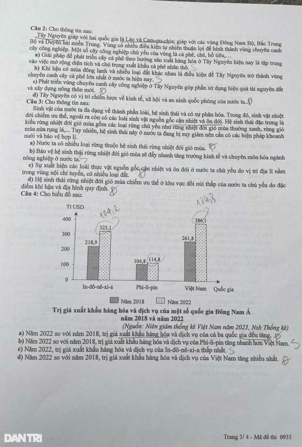 คำถามและคำตอบที่แนะนำสำหรับการสอบรับปริญญาภูมิศาสตร์ 2568: รหัส 25 ถึง 36 - 3 Đề và đáp án gợi ý môn địa lý thi tốt nghiệp 2025: Mã 25 đến 36 - 3